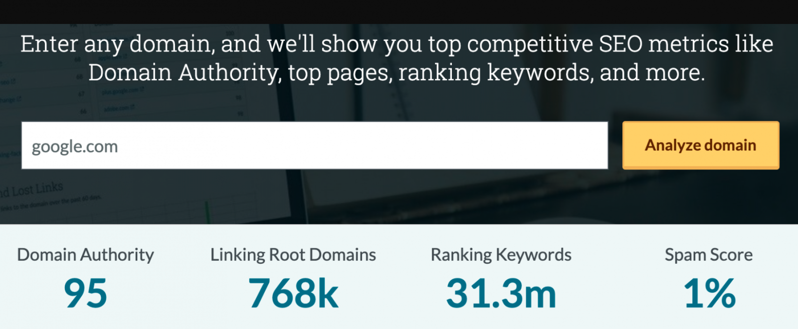 Moz domain authority checker tools 2021