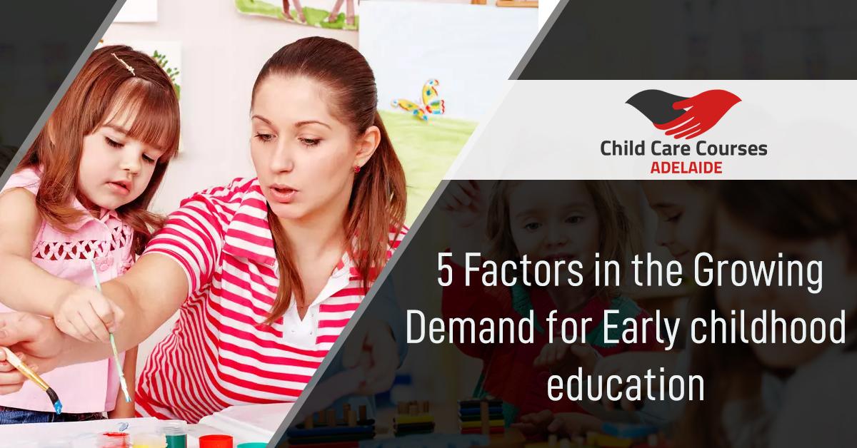 Childcare Courses Adelaide : 5 Factors in the Growing Demand for Early childhood education