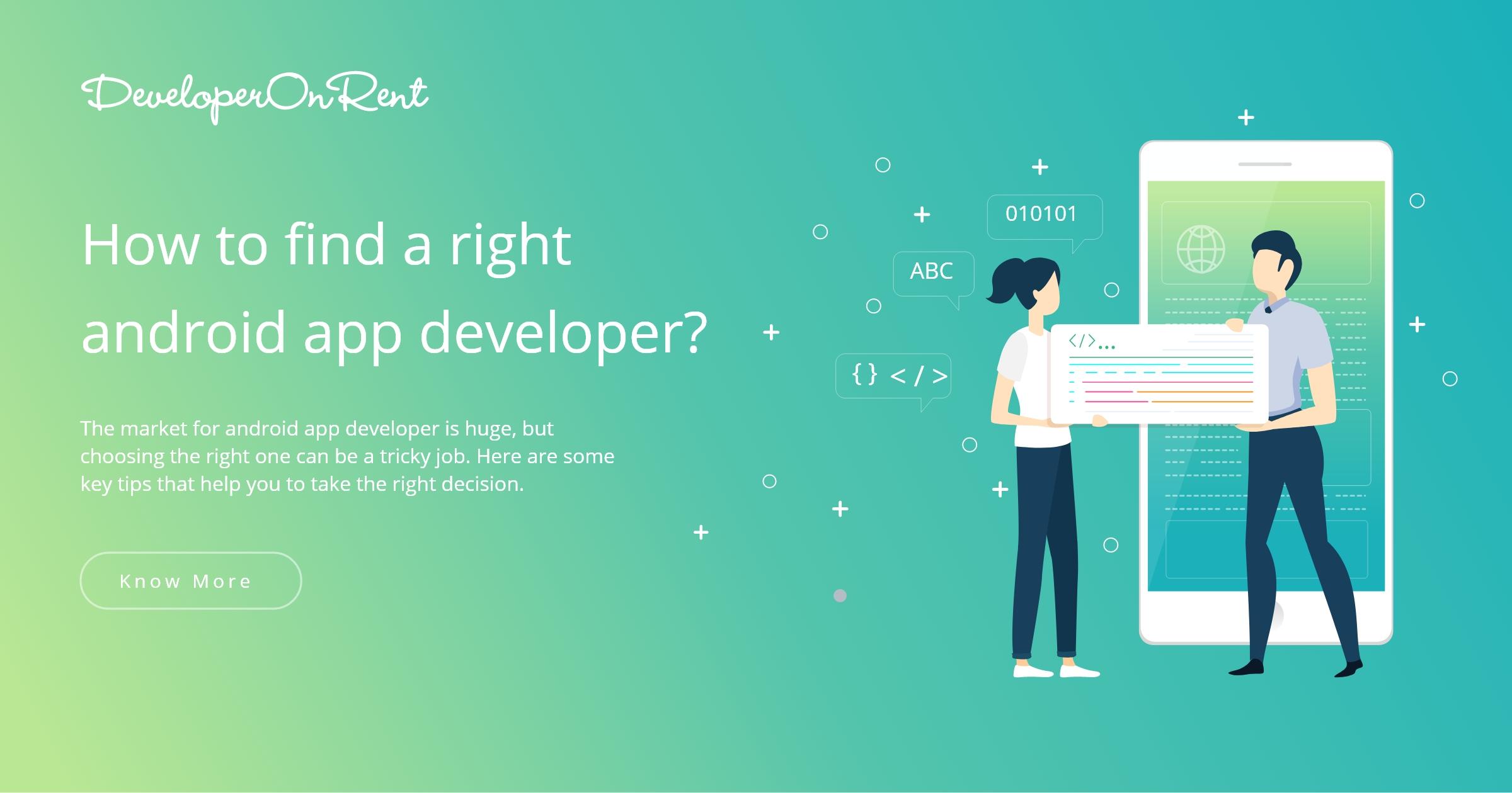How to find a right android app developer?
