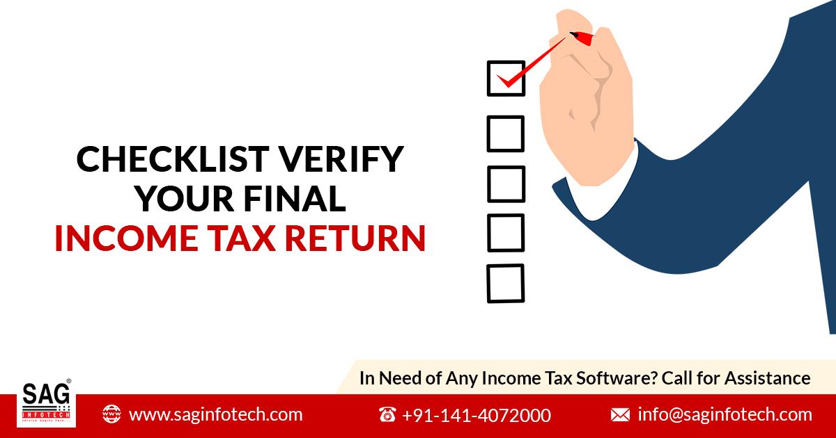 Last-Minute Checklist to Verify Your Final ITR