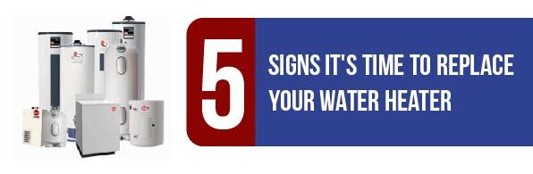 5 Signs That Your Water Heater Needs Replacement