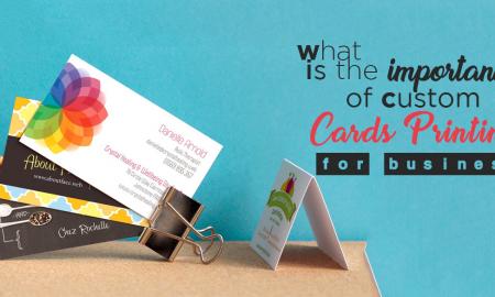 What is the importance of custom card printing for the business